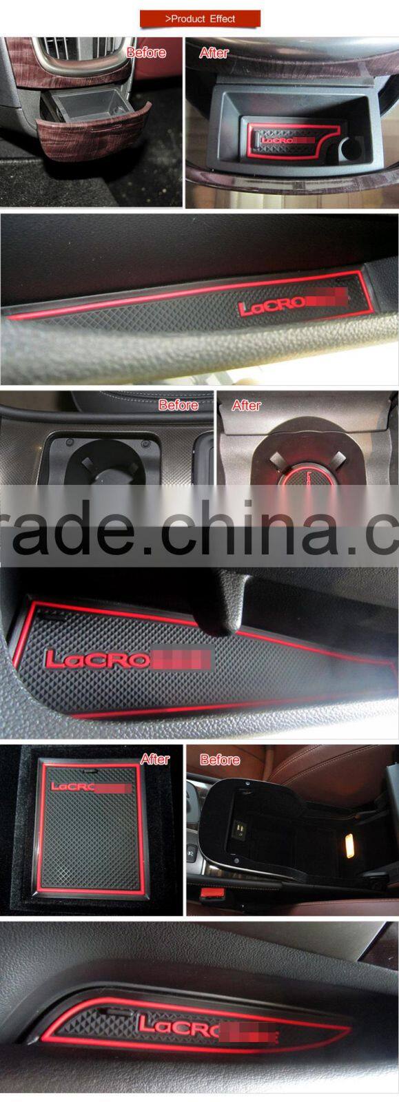 Car accessories interior decoration mat for Buick Lacrosse( high configuration) 11pcs/set