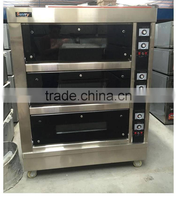 Stianless steel cake and bread baking gas oven for sale