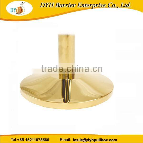 gold finish rope stanchion,crowd control rope and post stanchions,stanchions rope velvet