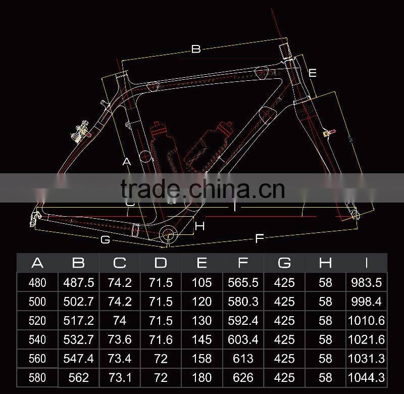 full carbon frameset,carbon fiber Toray bike ,carbon bicycle frame&700c carbon cyclocross frame Fm058