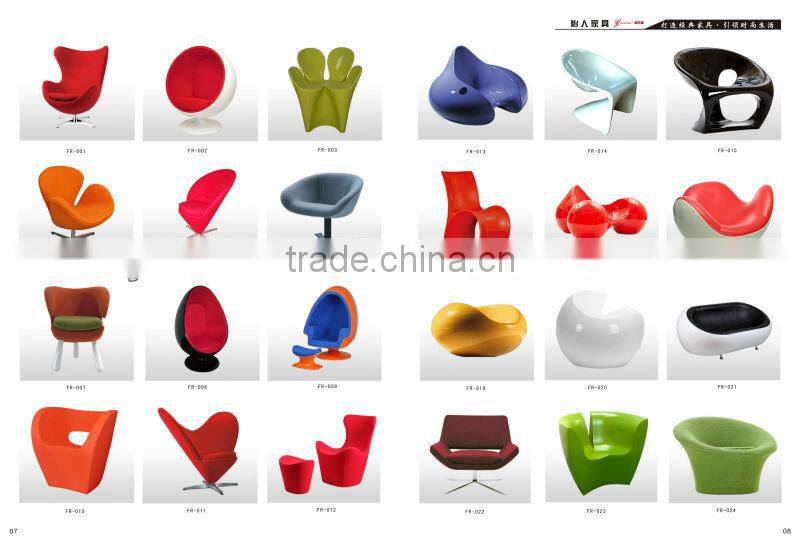 hairdressing waiting chair with leather or fabric