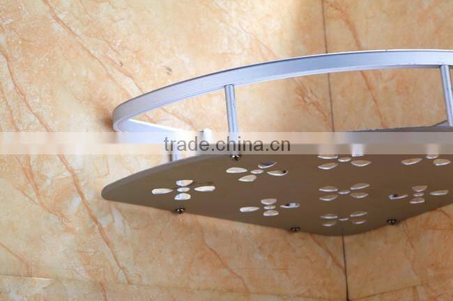 single tire hot sale new design household corner rack for bathroom towel shelf basket