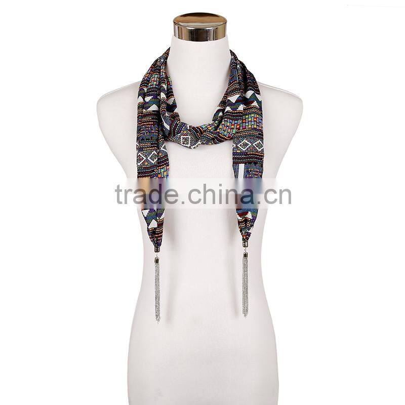 Top sale funny tetris printing scarf, Crumpled scarf