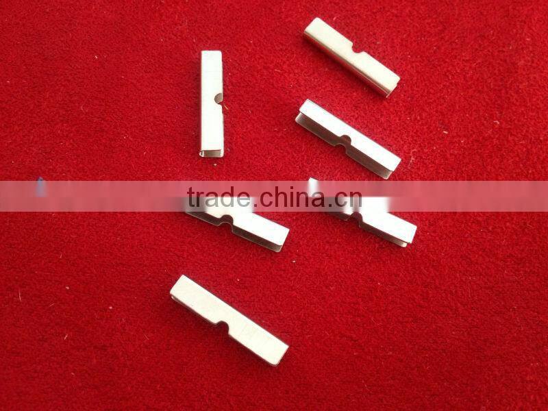 wholesale cheap belt end clasp/ metal belt end clip