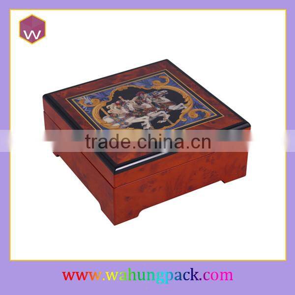 Music jewelry box customized wood musical gift box