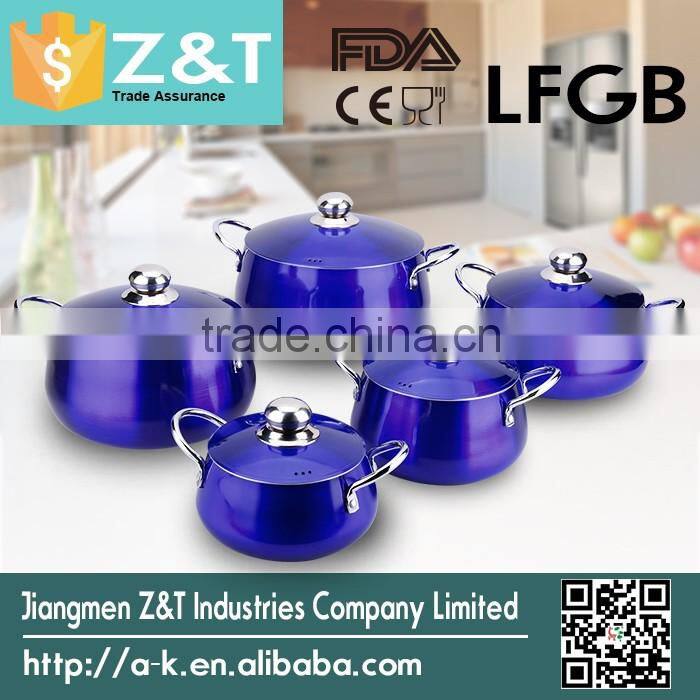 China wholesaler aluminum kitchenware set satin