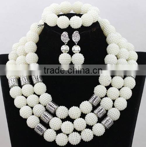 2016 Fashion jewelry display set for party/Beads jewelry set for ladies/New model jewelry set for Bride