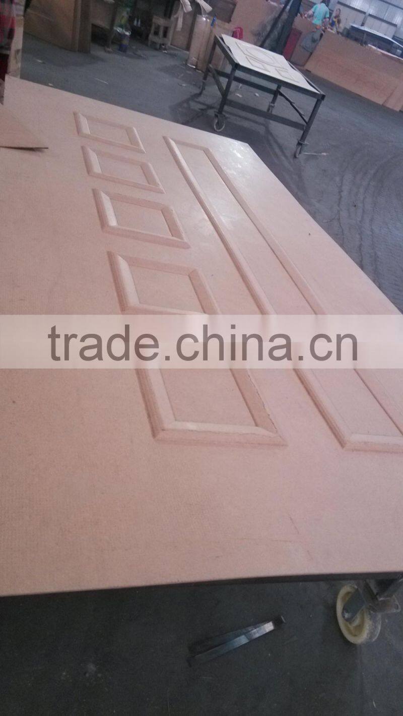 Flat, veneer, moulded, melamine MDF door skin