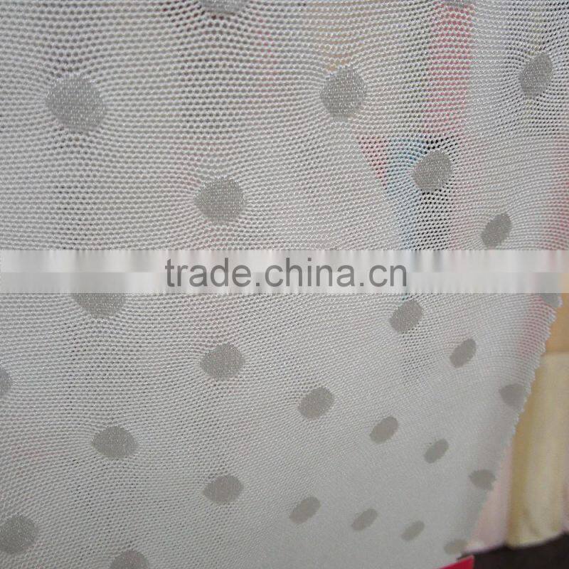 New design fabric nylon elastane 1cm diameter dots jacquard knit fabric for bras