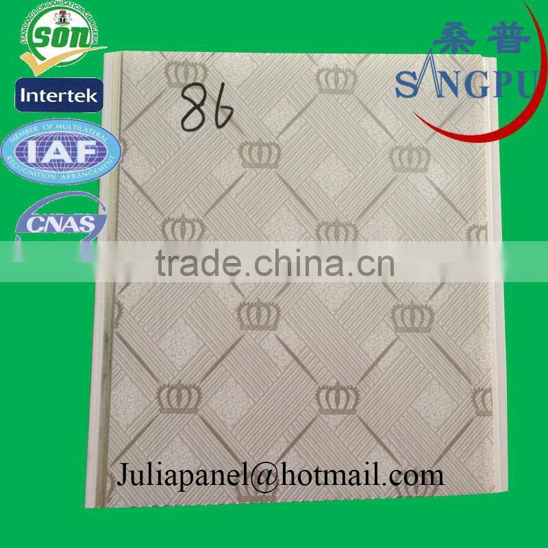 high glossy pvc ceiling panel ISO 9001:2008