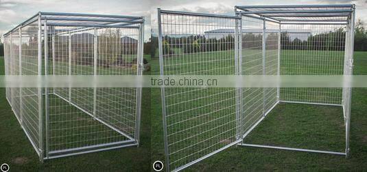 outdoor powder coated dog kennel large dog cages for sale