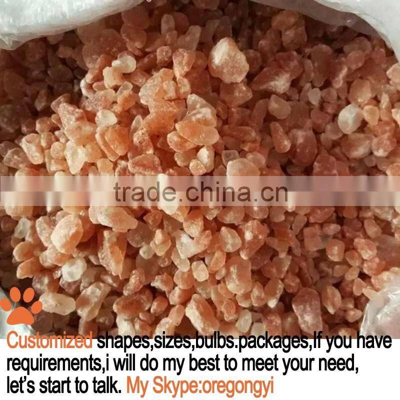 factory directly selling good quality with goood price himalayan rock salt pink granular 2-5mm