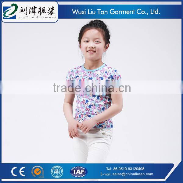 jacquard rib waist band cotton cargo pants for girls