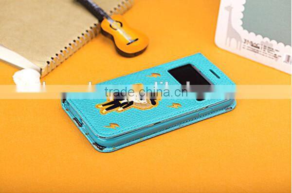 Import china goods hot selling mobile phone flip leather case for samsung s4 i9500