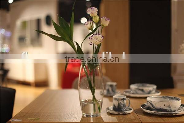 handmade different shaped chinese glass flower vase for home decoration