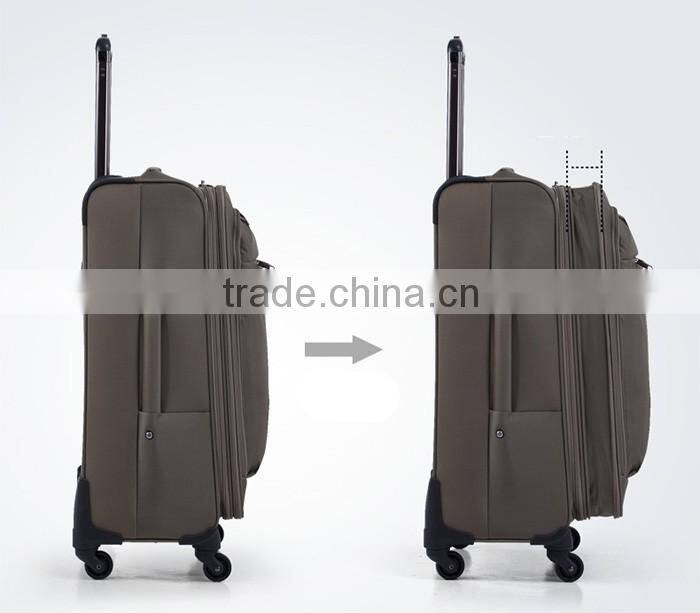 Old fashion big suitcase high end business travel suitcase with trolley