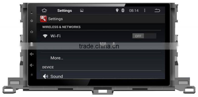 Factory supply car cassette and cd dvd and gps for toyota 2015 highlander