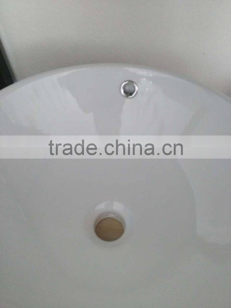 ceramic bathroom art basin round shape single hole white clear hot sale wc art basin YB001