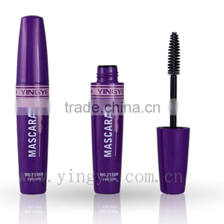 The gradient transparent Dark grain mascara tube with flower