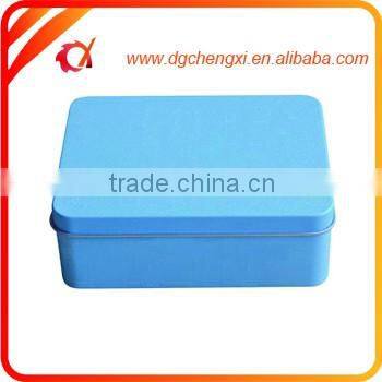 custom metal tin box/round child snacks biscuit candy food tin box