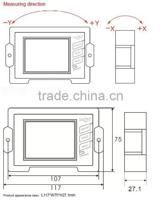 NEW UPGRADE External Power Supply Touch Screen Digital BEVEL BOX Inclinometer For Various Industry Angle Controling & Measuring