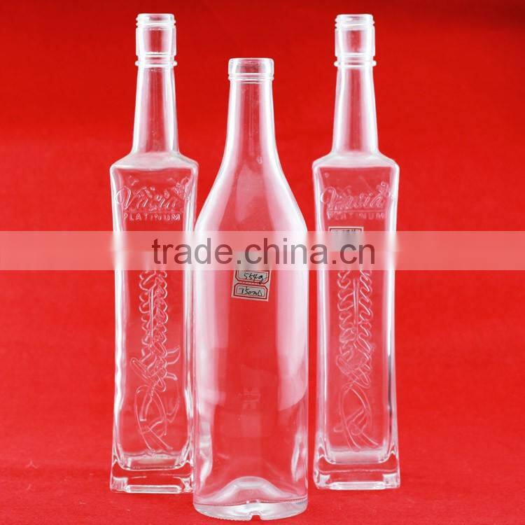 Hot quality cheap elegant woman body bottle 500ml paint greagne bottles glass embossed betterfly bottles
