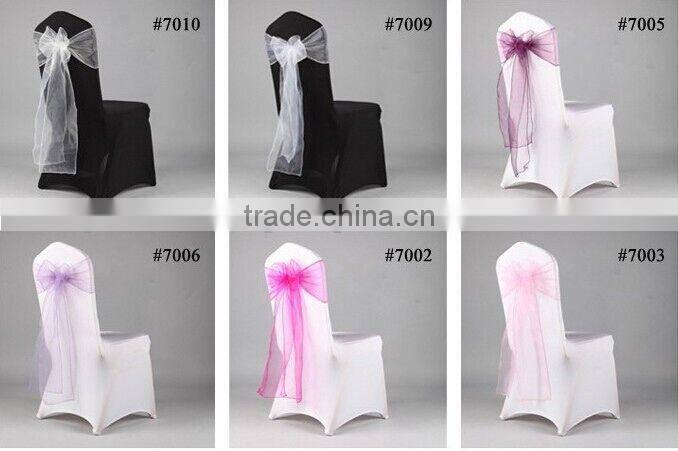 Factory Sell Cheap Chair Cover Tie /organza sashes
