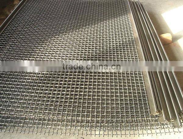 High tensile and high sieve net rate Woven crimped galvanize iron wire mesh for sale