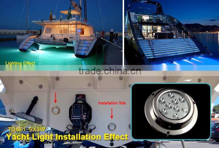 4.5 inch 27W round yacht boat marine light IP 68 316 stainless steel anti-corrosion