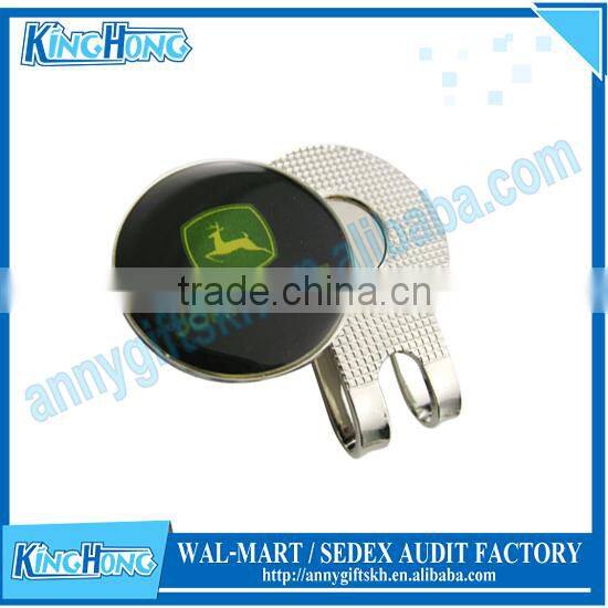 Wholesales custom golf black mini magnetic golf ball marker hat clip