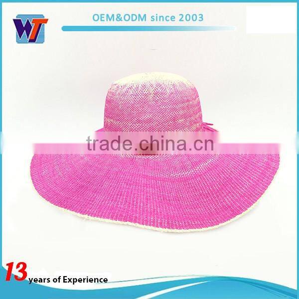 Wholesale fashion fedora hat paper braid straw hat