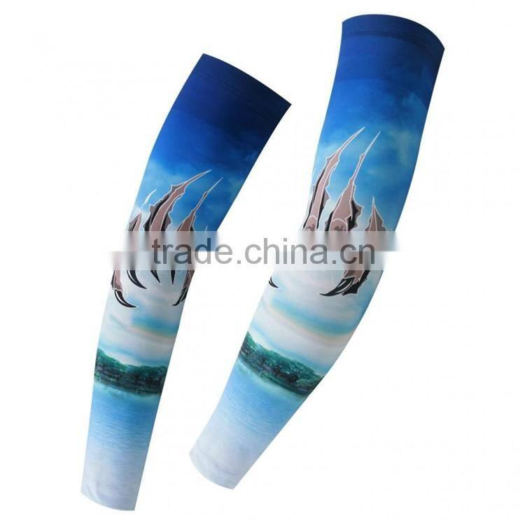custom cycling arm sleeves sublimation compression arm sleeves