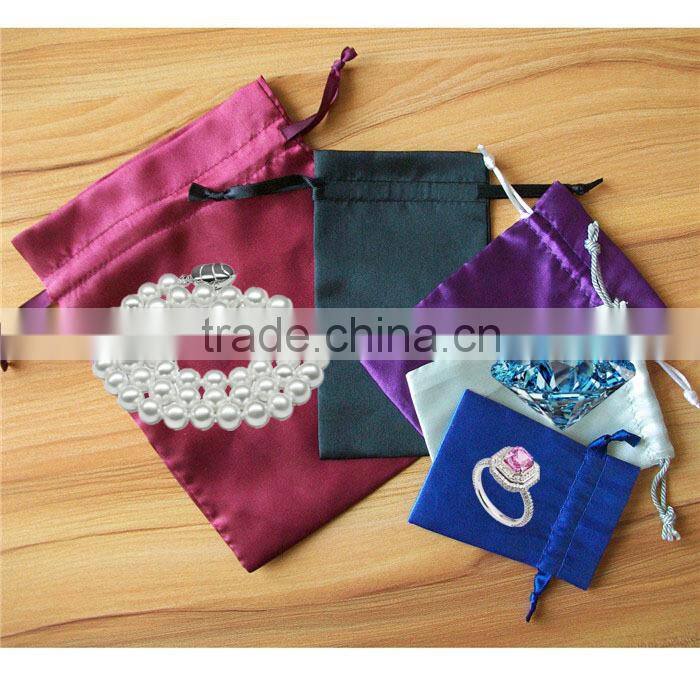 customized Fashion hot selling satin pouch bags