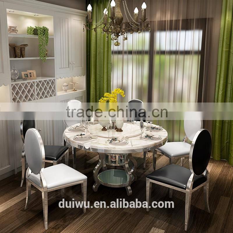 High quality modern bali 8 seater perfect round rotating dining table