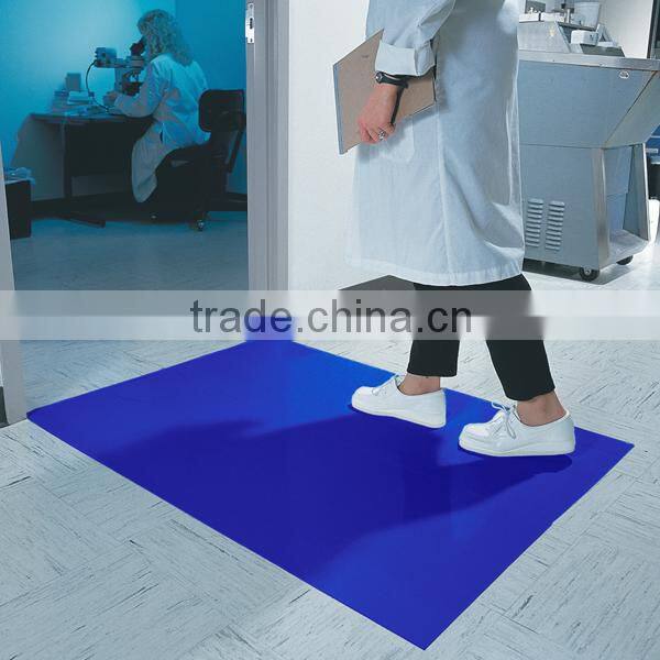 China blue pe sticky mats for cleanroom