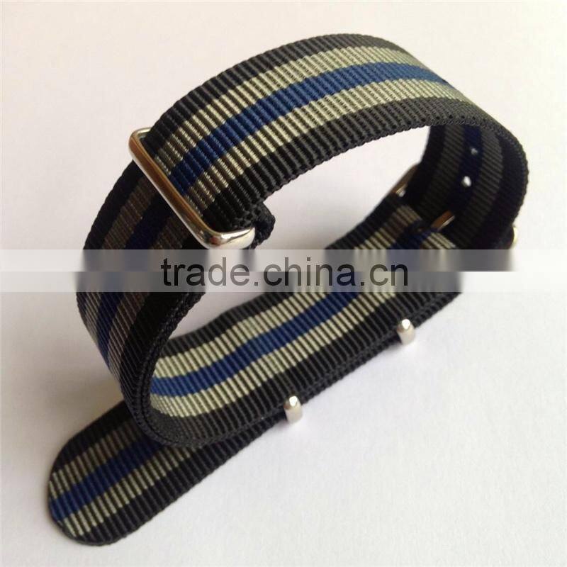 One Piece Custom Printed Nylon Nato Watch Straps 22mm