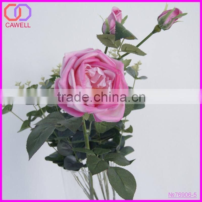 china wholesale multi color PU artificial rose flower