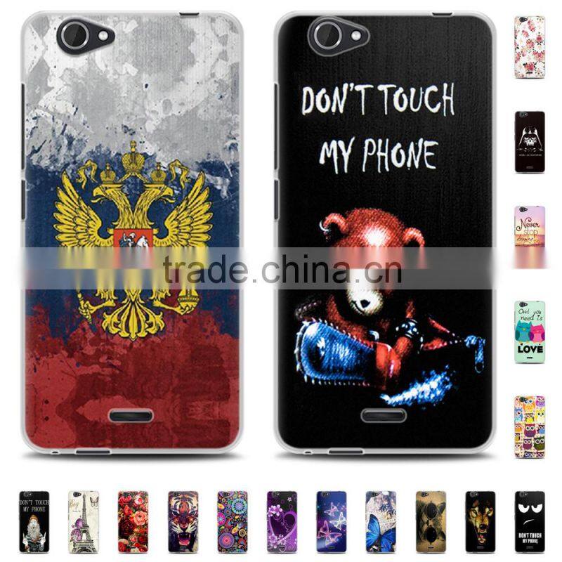 Instock Various Patterns Art Printed Gel Soft TPU Case For Wiko Slide 2 Cell Phone Cover Back Silicon Case For Wiko Slide