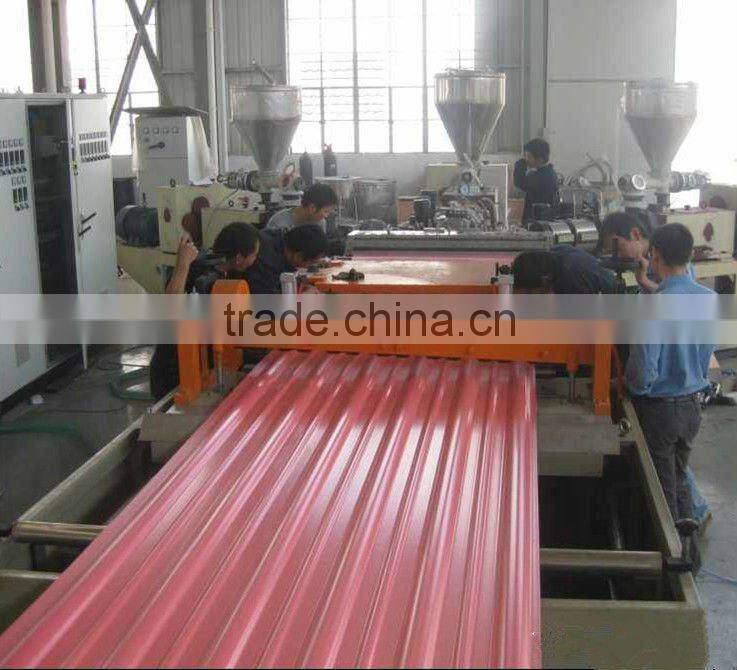 PVC Plastic Glazed Tile Machinery Production Line/pvc PVC Corrugated Roofing Sheet Production Line