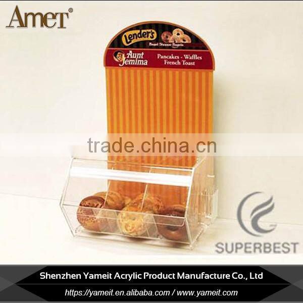 China Customized Modern Acrylic Bread Display Boxes