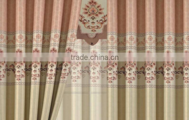 New curtain style printed blackout curtain fabric