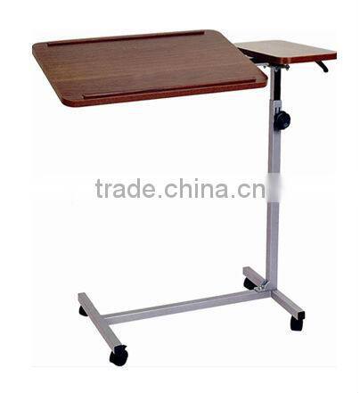 CP-K215 wooden adjustable over bed table