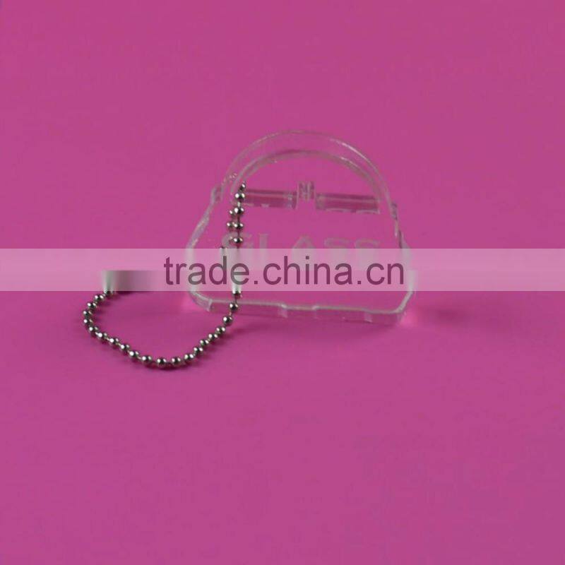 high quality custom clear acrylic keychain
