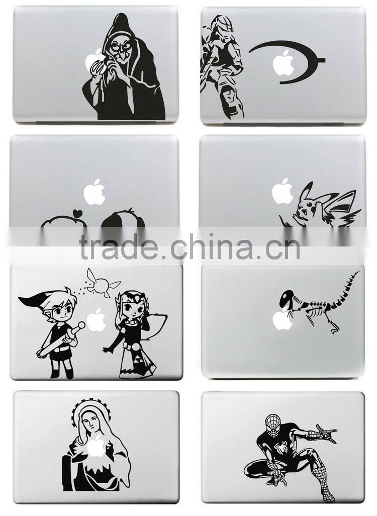 2016 wholesale low price body animal skin stickers for macbook