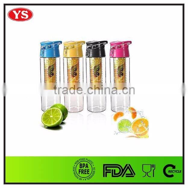 bpa free 700ml plastic tritan fruit infused water bottle