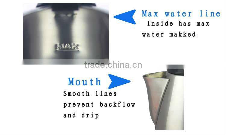 electric fast best stainless steel kettle kitchen home appliance 1.8L used stainless steel appliances