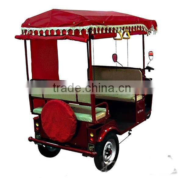Electric tricycle rickshaw with fiber roof for Indian market ( TRI-8 )