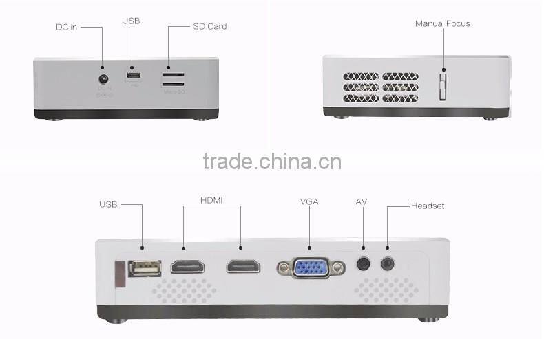 2016 Latest Full HD 3D LED Projector Android Mini Pocket Projector