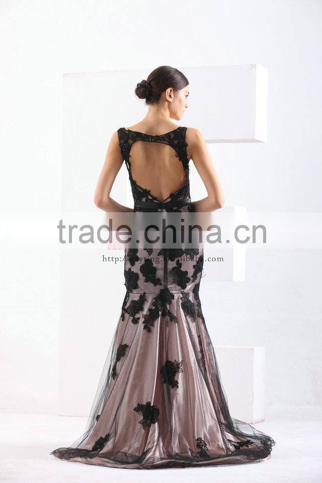 Graceful simple design young women party dress lace wedding dress