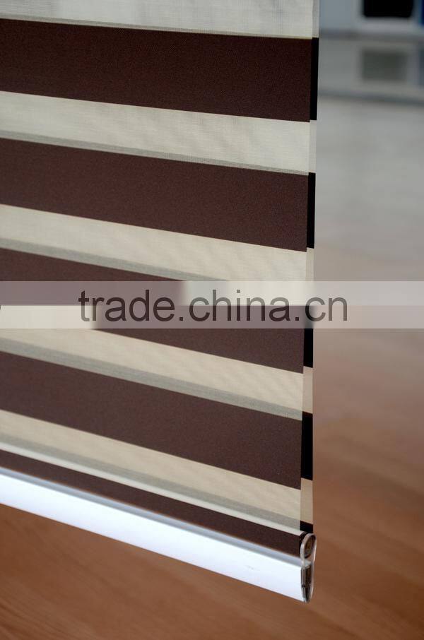 indoor roller zebra blind day night fabric